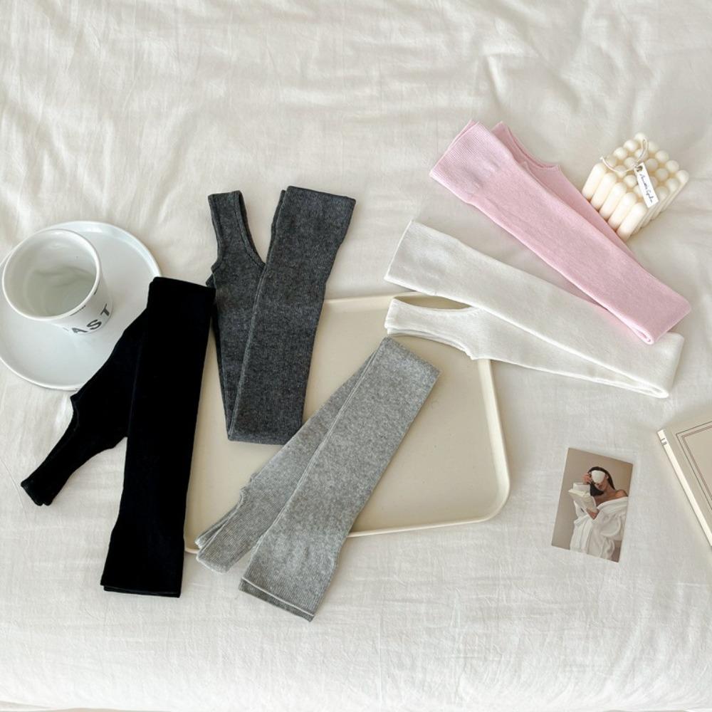 Chaussettes hautes fines unies Chaussettes hautes mode pour femmes Dames