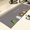 Bathroom Floor Mat Absorbs Water Cartoon Strip Kitchen Dirt Resistant Easy To Clean Cloakroom Laundry Rug Home Decoration