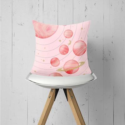 Heimdekoration Rosa Psychedelische Landschaft Bedruckter Kissenbezug Kissenbezug Ist Geeignet für Schlafzimmer Wohnzimmer
