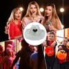 Glitzernder Cowboyhut Western Breiter Rand Cowgirlhut Disco Party Kopfbedeckung Kostümzubehör Cosplay Requisiten für Männer Frauen