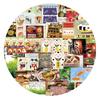 30/40pcs Retro Japanese Anime Scrapbook Journal Sticker Vintage Cute Cartoon Food Series Stationery Sticker Kids Gift Sticker