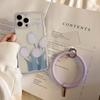 Purple Tulip IPhone 14 Apple 15 Mobile Phone Case 12 Silicone Ring 16 Suitable for 11 Hanging Ring 13promax Soft