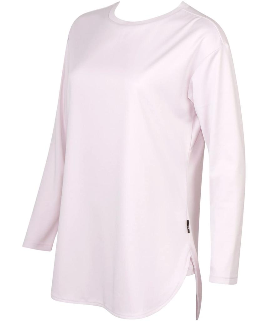 Wacoal DLY102 SP M Outerwear Top with Round Neck and Long and Over UV Protection Women's Women's Sleeves, Moisture-Wicking, Quick-Drying, 90%