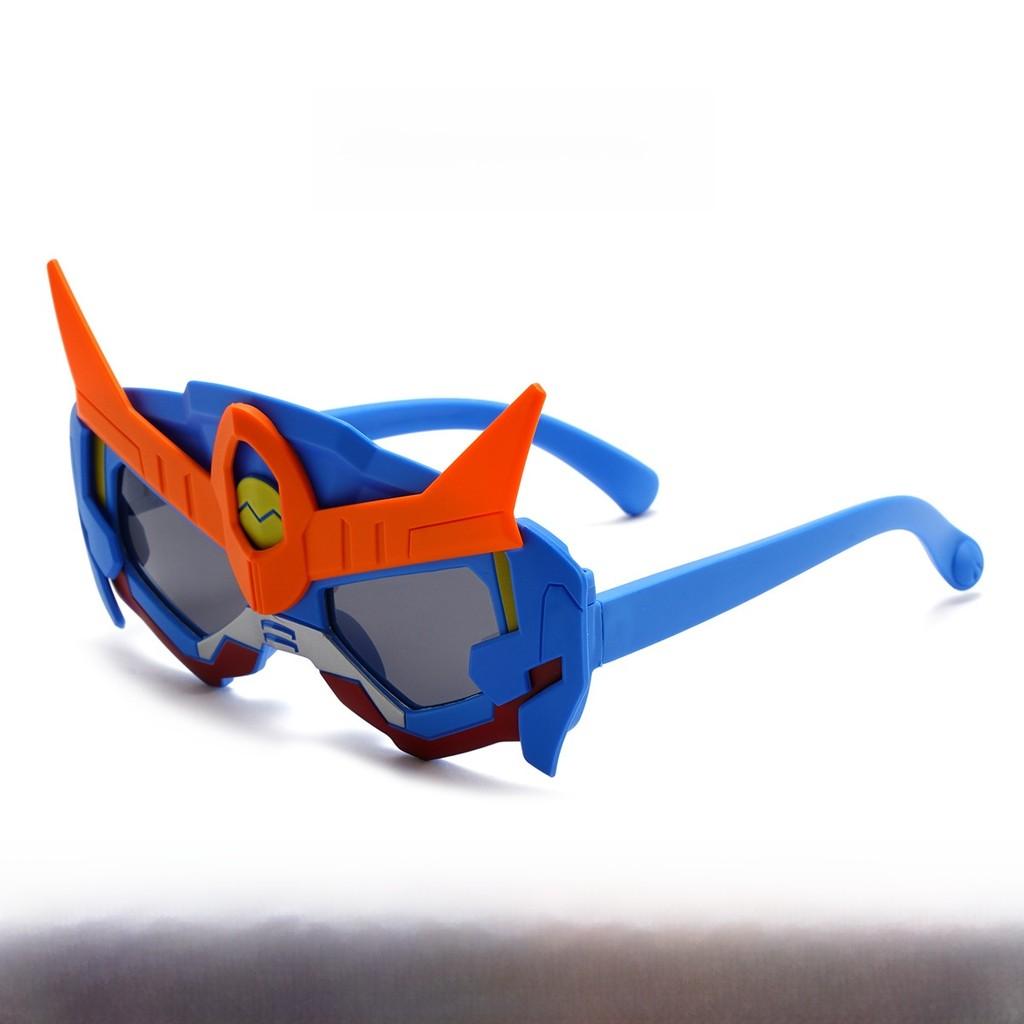 Childrens Silicone Sunglasses With Polarized Uv400 For Outdoor Activities And Fashion Blue Orange