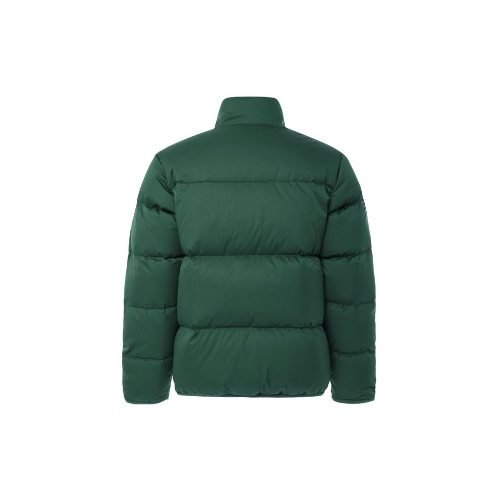 Nike Club Therma-FIT Warm Loose Solid Color Small Logo Stand Collar Zipper Long Sleeve Puffer Jacket Men Outerwear Cold-Fir-Green White FZ5029-323