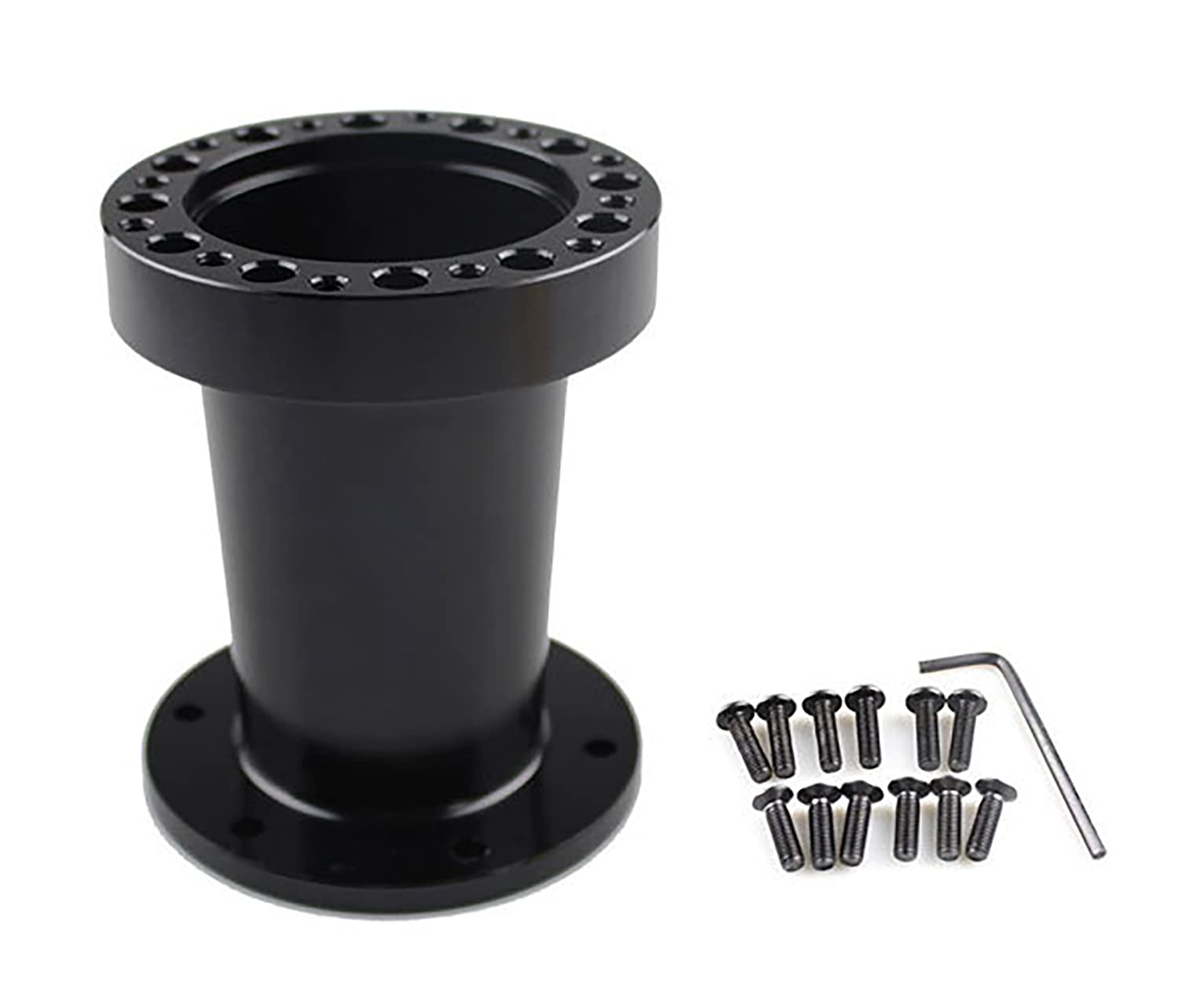 Car Steering Wheel Hub Spacer, Steering Wheel Hub Adapter Kit 101mm чёрный