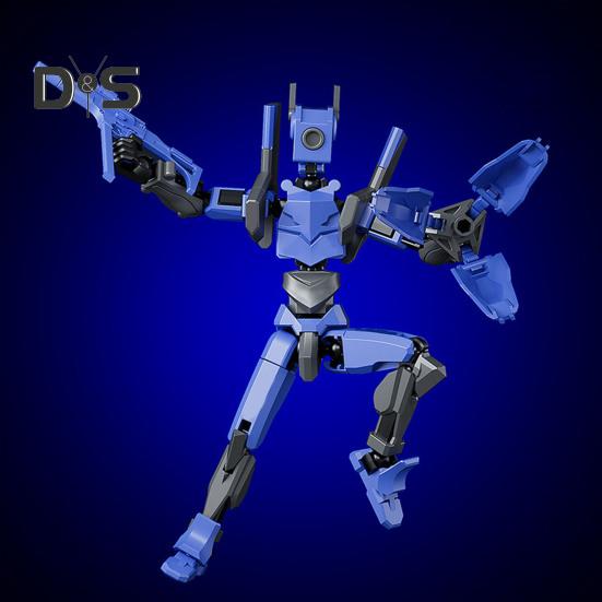 Robot Akciófigura Kiegészítőkkel Mozgatható Ízületek Robot Modell Játék Artikált Bábfigura Otthoni Irodai Dekoráció Dísz