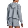 Under Armour Rival Solid Logo Loose Long Sleeve Hoodie Women Hoodie Harbor-Blue 1376992-465