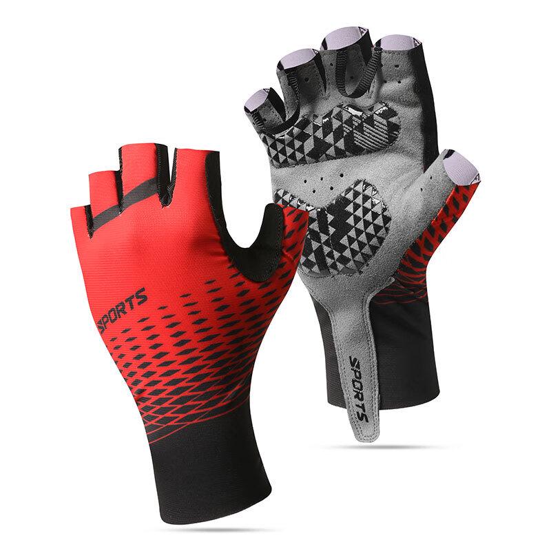 LiShi Summer Half-Finger Shock-Absorbing Cycling Gloves