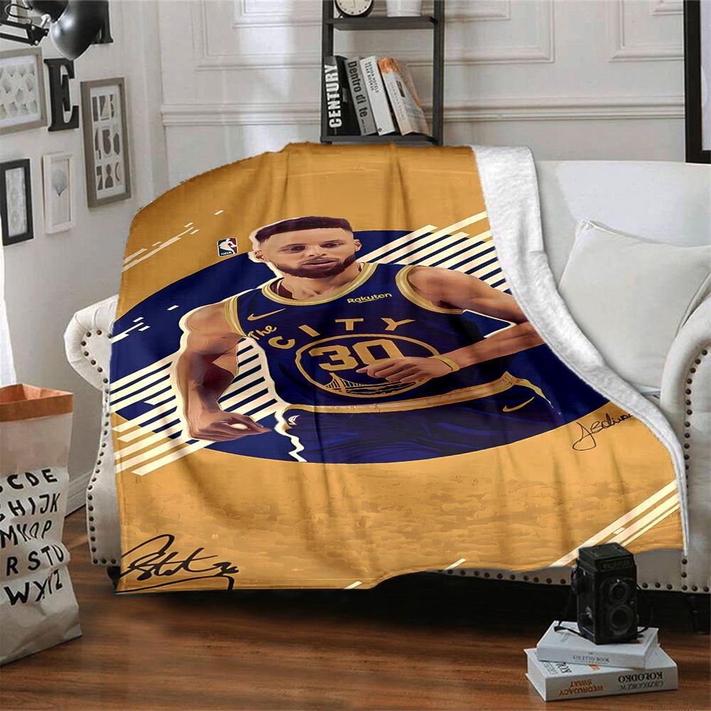 Golden State Warriors Decke Weich & Gemütlich Geeignet für Wohnzimmer Büro Meeresufer für Alle Jahreszeiten Stilvolle Dekoration