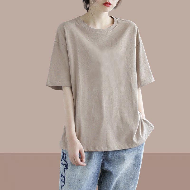 Sommer Neu Vielseitig Dopamin Wear Kurzarm Top Große Größe Damen Locker Lässig Bequem T-Shirt Damen