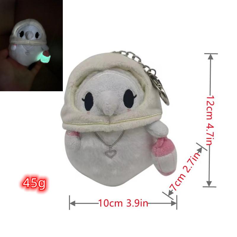 

Plague Doctor Nurse Plush Toy Plague Crow Halloween Night Light Doll Absorbent Cloth Doll