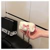 Sweet Bow Pibbon Small Cosmetic Bag Print Flower Zipper Floral Makeup Bag Wallet Pouch Women