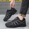 Outdoor Herren Wanderschuhe Atmungsaktives Mesh Wandern Freizeit Sportschuhe Plateau Abriebfest Herrenschuhe