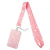 Keyring Accessories Minimalist Style Heart Credential Holder Heart Pink Key Lanyards Protective Case Students Supplies