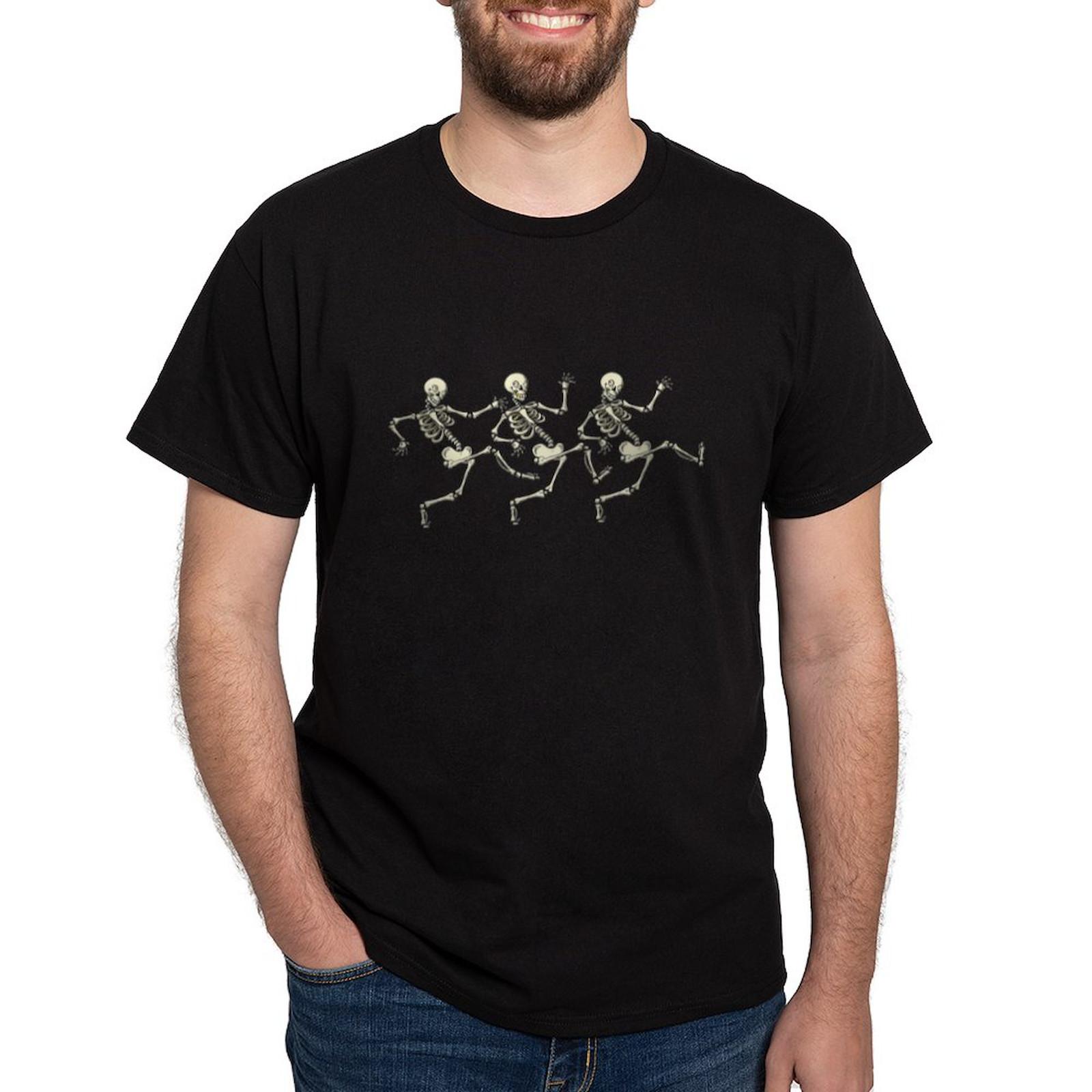 

CafePress Skeletons Dancing T Shirt 100% Cotton T-Shirt (2005339481) S разноцветный