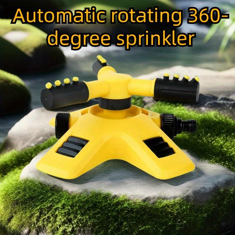 Lawn Automatic Water 360° Rotation Combination Adjustable Rotating Arms Rotary Triple Nozzle Outdoor Watering and Irrigation
