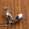 Women Fashion Retro Design Red Zircon Set Water Bottle Copper Pendant Necklace Casual Party
