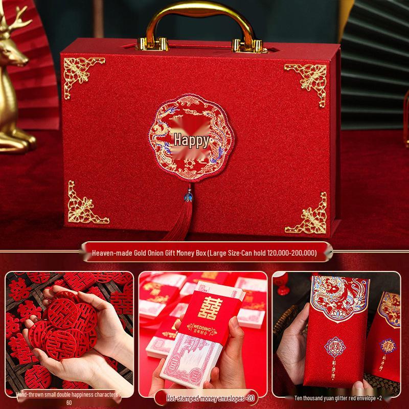 Luxury Betrothal Gift Box: Elegant Engagement & Wedding Decoration for Bride Price Cash