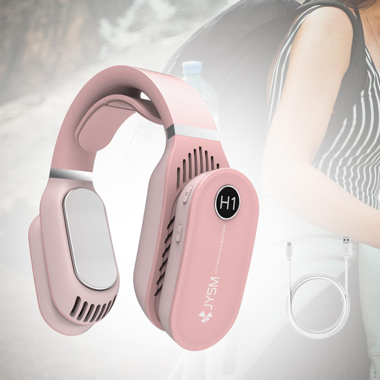 

Neck Hanging Fan Cooling Warm Bladeless Multi Modes Hands Free Personal Neckband for All