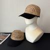 Natural Grass Baseball Cap With Breathable Mesh Sun Protection For Men And Women