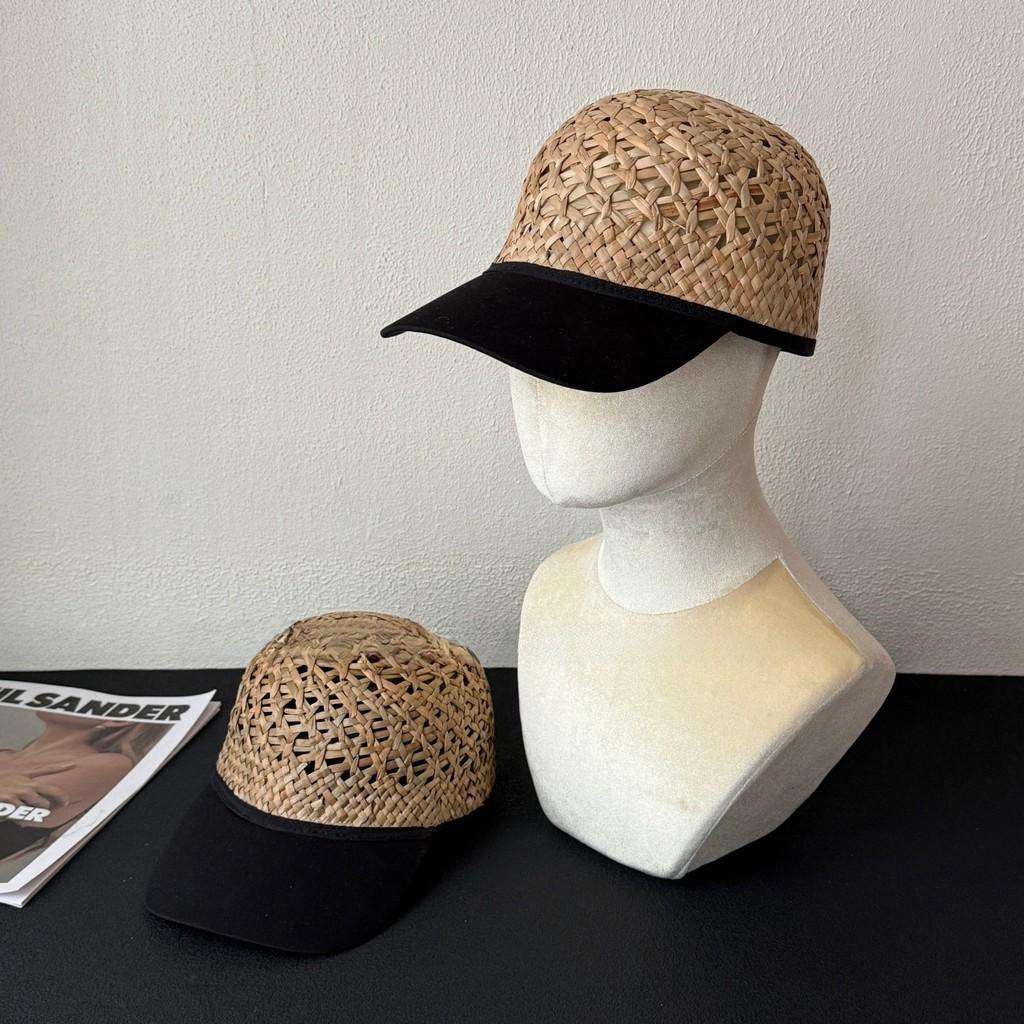 Natural Grass Baseball Cap With Breathable Mesh Sun Protection For Men And Women