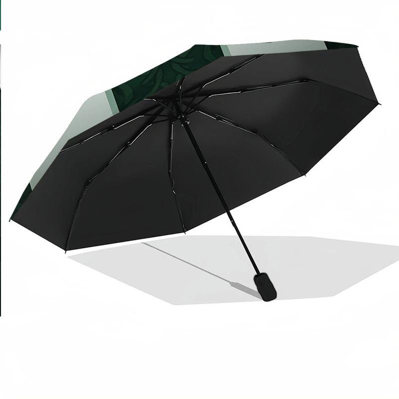 Ireland Rugby Print Auto 8?Ribs Folding Umbrella Wind Resistant Lightweight Automatic Umbrella For Daily Travel