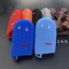 ZAD Silicone Rubber Car Key Case Cover Shell Holder For JEEP for Chrysler Dodge JCUV for Fiat 500X 2+1 Button Car Styling Pocket