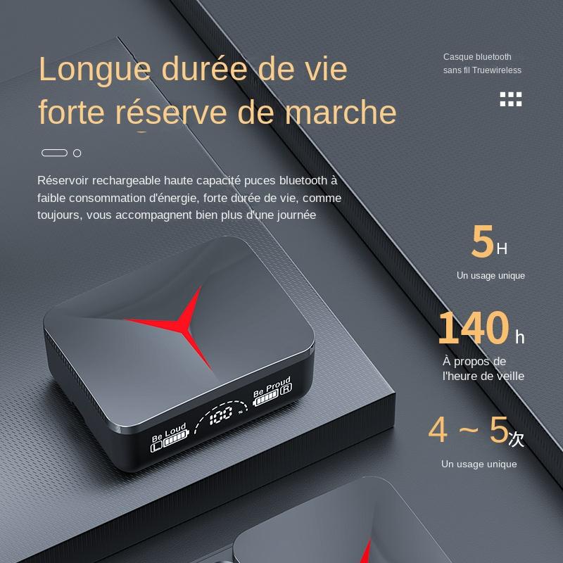 M90 TWS Wireless Earphones In Ear Sliding Cover Low Delay Digital Touch Noise Reduction Wireless Headset Quality Music