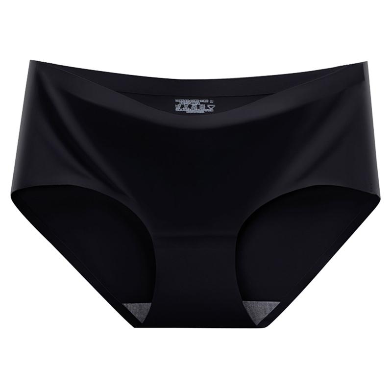 Womens Solid Color Soft Panties Breathable Briefs