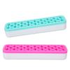 2pcs Makeup Brush Holder Multi Holes Washable Detachable Brushes Storage Stand for Pen Eyeliner Green Pink