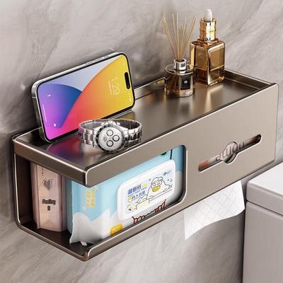 YOUQIN No-Drill Wall-Mounted Toilet Paper Holder