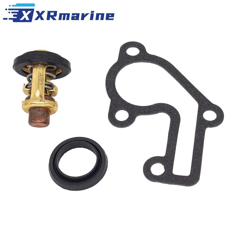 

For Yamaha Outboard 2-Str 9.9D 15D Thermostat 6F5-12411-03 with Gasket 682-12414-A1 чёрный