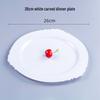 Thickened Transparent PS Plastic Plates - Crystal Butterfly Design for Steak, Fruit & More