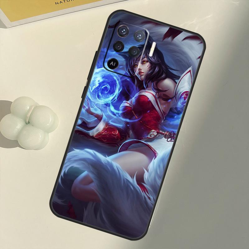 Kda Kaisa Ahri Akali Pouzdro pro OPPO A53 A53S 2020 A5 A9 A31 A52 A72 A94 A74 A54 A83 A91 A93 A16 A15 Zadni Coque