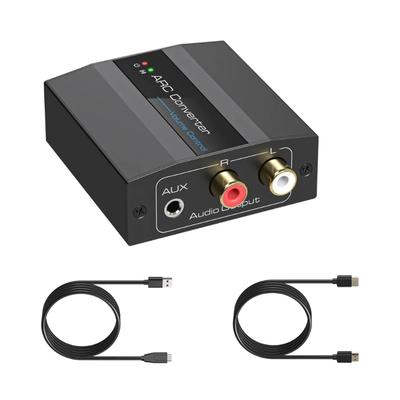 Analog To Digital Sound Converter To Optically Converter R/L 3.5mm To Digital Coaxial Converter for HDTV