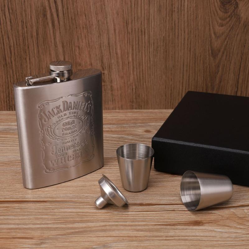 1SET 7oz Jack Stainless Steel Wine Jug Set