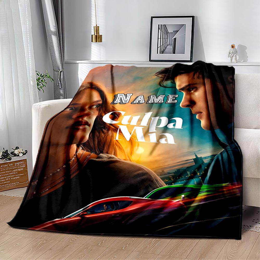 Love Responsibility Personalized Text Blanket Lightweight Personalized Blanket Durable Comfort for Nap Bed Office Chair Seaside All-Season Use
