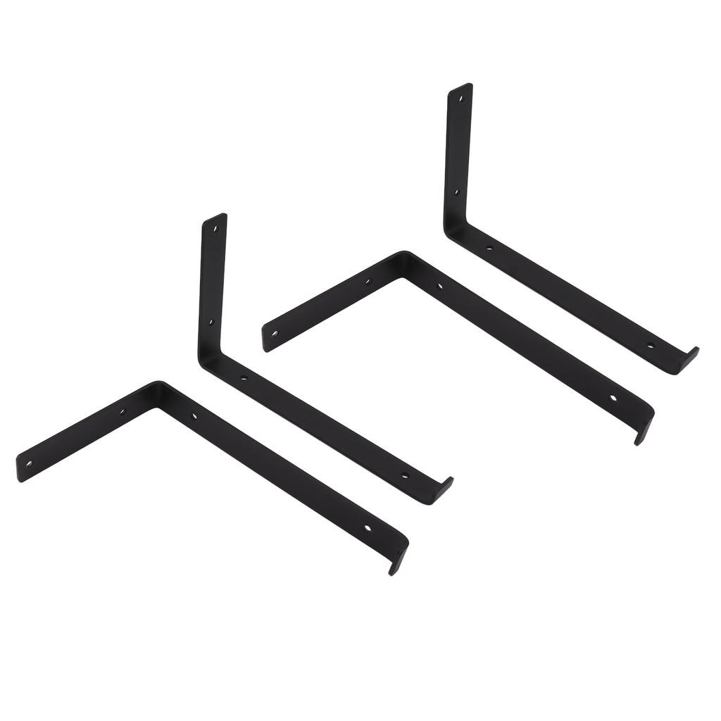 4 buc. Console L Metal Puternic Instalare Ușoară Capacitate Mare de Încărcare Console L Metalice pentru