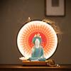 Buddha Statue Tathagata Buddha Figure Sakyamuni Large Buddha Statue Ceramic Lamp Circle Customized For Incense Porch Home Decor