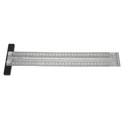 300mm T-Rule Automatic Pencil Positioning Measuring Tool Hole Ruler  Woodworking Measurement