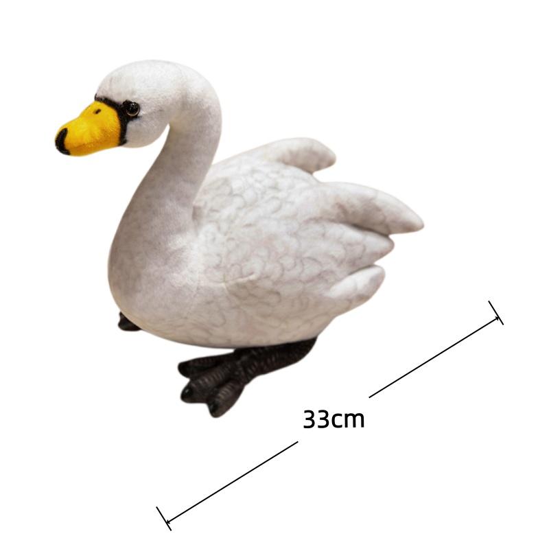 Gesimuleerde Zwaan Pluche Speelgoed Vogels Gevulde Pop Kinder Speelgoed Kawaii Kamer Decoratie Speelgoed Hobby's Verzameling Verjaardagscadeaus Ornament