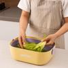 Large Capacity Fruit Cleaning Basket Double-Layer Vegetable Basket Drainage Basket  Fruit Cleaning