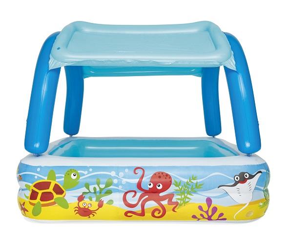 Inflatable Pool 140 X 140 X 114 With Roof #52192