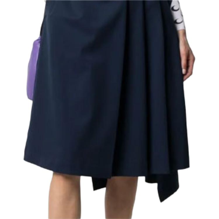 Y-3 FW21 Pleated Detail Midi Skirt Women skirts Navy GV2781