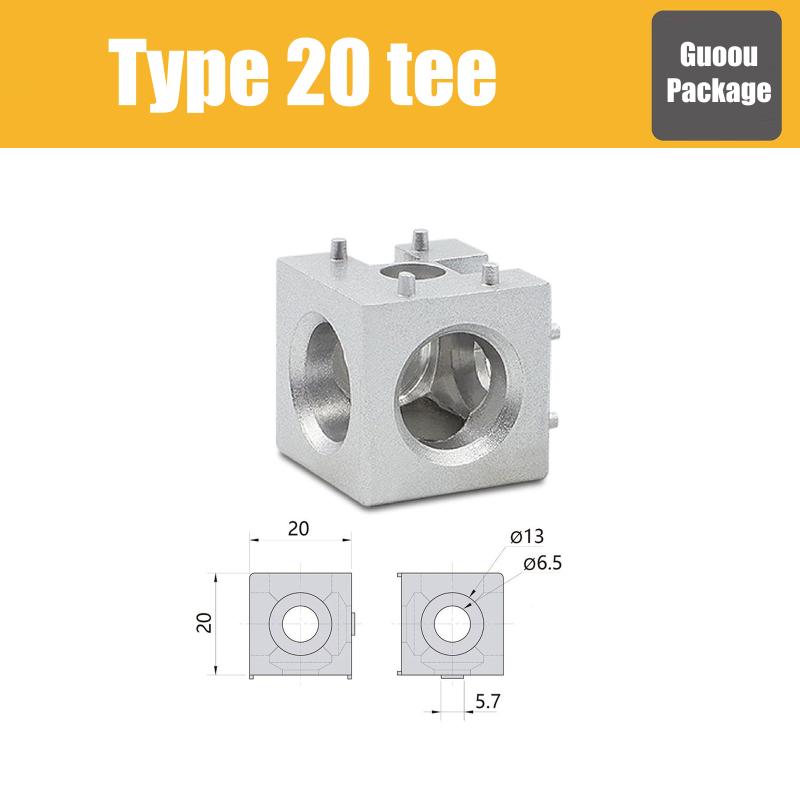 1PCS Cube Corner Connector 2020 3030, Fastener for Aluminum Profile, Made of Aluminum