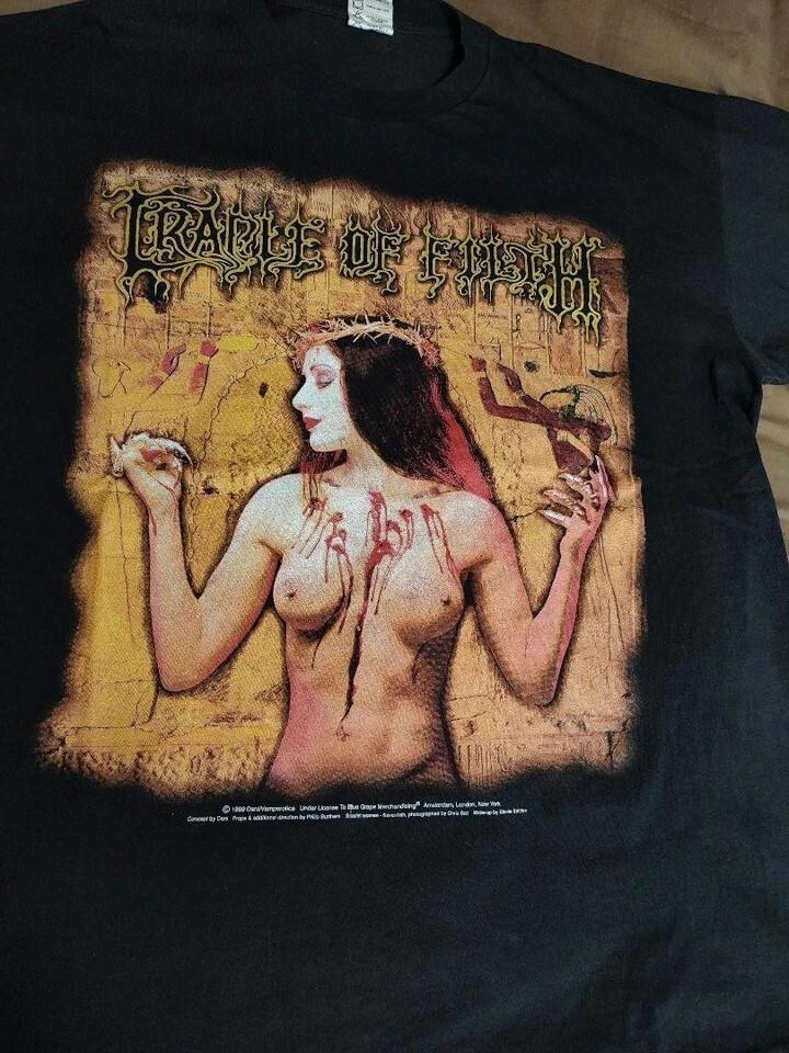 Винтажная футболка унисекс CRADLE OF FILTH Концертная S-235XL 8D55 XXXL