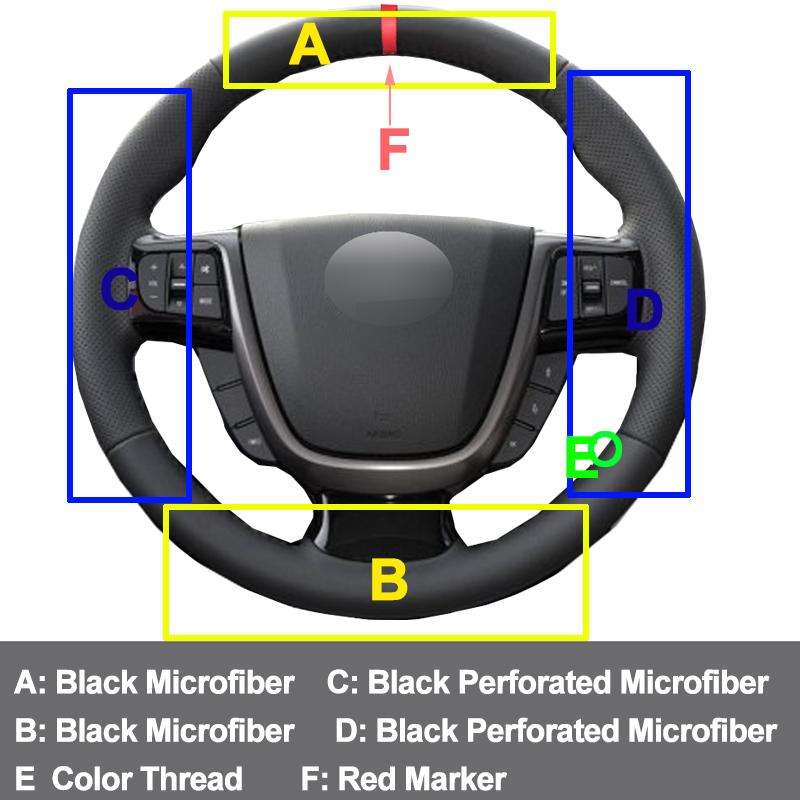 Hand Sewing Car Steering Wheel Cover Braid on the Steering wheel Funda Volante For Faw Besturn x80 2013 2014 2015 2016 2017 2018