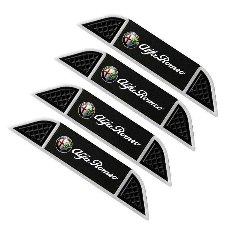 Adesivos de Carro Para Alfa Romeo 4 Peças Tira Anti-colisão para Porta de Carro Protetor de Borda Para Alfa Romeo 147 156 159 166 Mito Porsche Cayenn