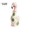 Cute Animal Shape Vase Resin Flamingo Decorative Vase, Pink Flower Holder Figurine, Hand Painted Figurine Tabletop Ornament for Dried Artificial